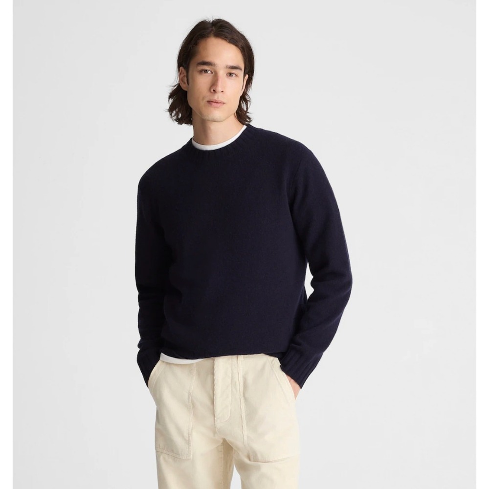 Madewell | NWT Heritage Merino Wool Crewneck Sweater Navy | Sz M